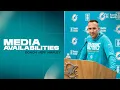 Coach Jeff Hafley meets with the media Miami Dolphins