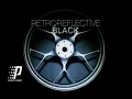 Retroreflective Black Prismatic Powders