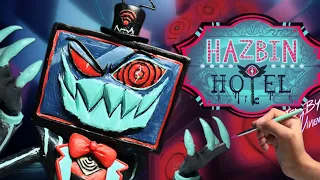 I Made VOX From Hazbin Hotel With Polymer Clay (100% Accurate Sculpt!)