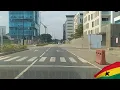Driving from Accra Sports Stadium to Airport City Marina Mall Accra Ghana