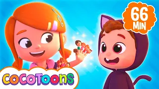 Meus Dedinhos  👨‍👩‍👧‍👦🖐️ e mais música infantil de Lea e Pop em português | Cocotoons Brasil