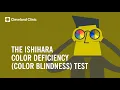 The Ishihara Color Deficiency Color Blindness Test