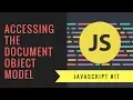 Javascript Tutorial 2018 - Accessing the DOM