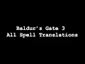 All Latin Spell Chants Translated - Baldur s Gate 3