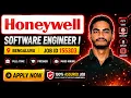 Honeywell Hiring 2026 Software Engineer I Freshers Java C Python Bengaluru Hybrid