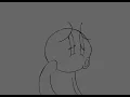 character taking a deep breath