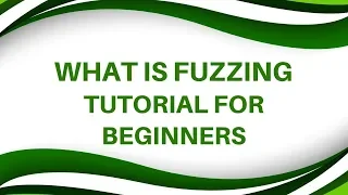 What is Fuzzing Fuzzing Testing Fuzzing Security Security Testing Training Tutorial Day 2