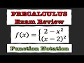Precalculus - EXAM REVIEW