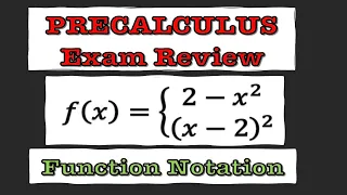 Precalculus - EXAM REVIEW