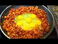 Add eggs to potatoes chorizo for the perfect breakfast taco Papas con chorizo recipe