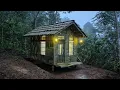 Full Video Membangun Tempat Perlindungan Yang Nyaman Atap Bambu Susun || Bushcraft Camping