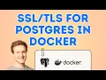 Setup for PostgreSQL in Docker