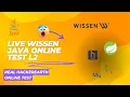 Live Wissen Java Online Test L2 Real HackerEarth Online Test-2023