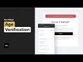 Age Verification Widget Tutorial by Without Code