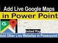 How to Add Google Maps Interactive in PowerPoint Tutorial