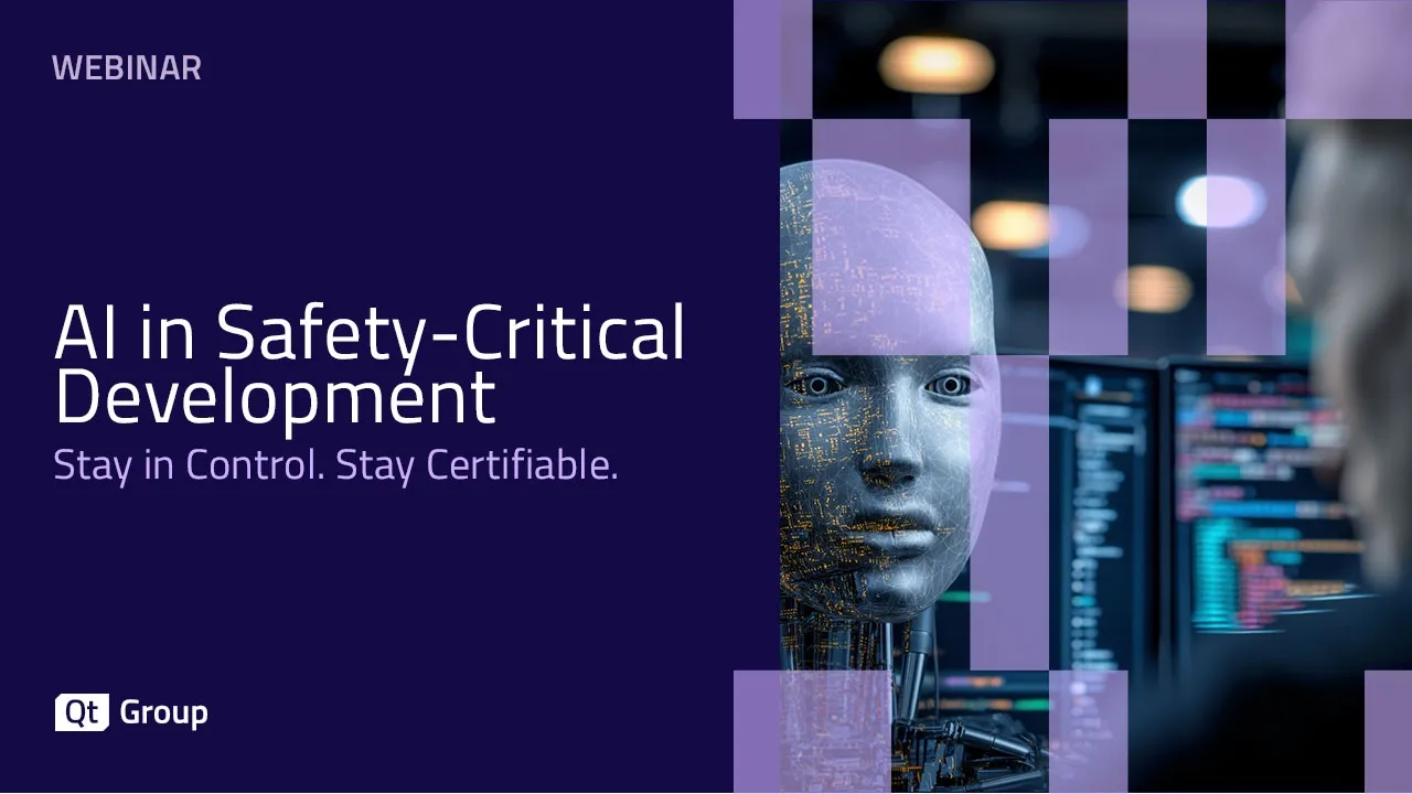 Webinar: AI in Safety-Critical Development: Stay in Control. Stay Certifiable.