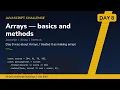 Arrays - Day JavaScript Challenge