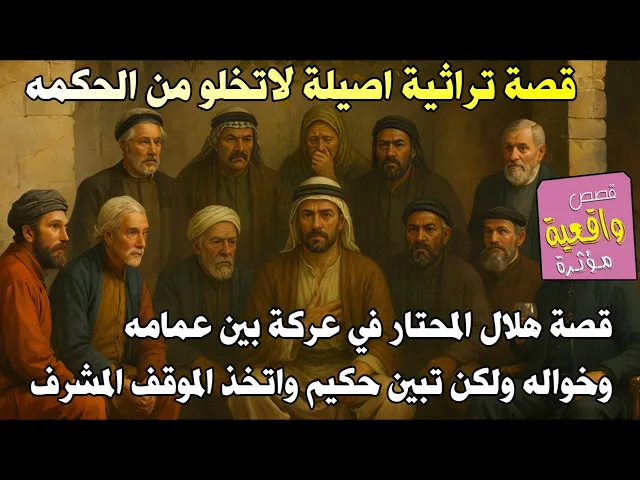 ⁣قصة تراثية اصيله - قصة هلال المحتار في عركة بين عمامه وخواله ولكن تبين حكيم واتخذ الموقف المشرف
