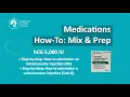 Fertility Medications How to inject the trigger shot hCG 5 000 IU IM demo SubQ demo