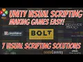 Visual Scripting in Unity Make Games Easy with Bolt Playmaker NodeCanvas Behavior Designer C