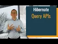 Hibernate Query API