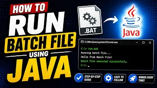 How to execute batch file using java code Run batch file from java Call batch file from java