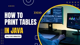 How to Print Tables in Java Easily Java Basics for Beginners - Code With Gamerz