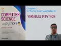 variables and assignments in python Chapter 7 Sumita Arora Cbse class 11 Sumita Arora