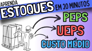 APRENDA CONTROLE DE ESTOQUES EM 20 MIN!!! PEPS / UEPS / MÉDIO PONDERADO