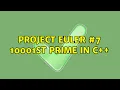 Project Euler 10001st prime in C 2 Solutions