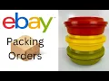 Packing EBay Orders - Vintage TUPPERWARE Seal N Serve Bowls
