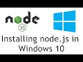 How to install node js in windows 10 2020 - Full Installation Hello World node js tutorial