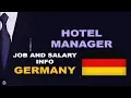 Hotel Manager Salary in Germany - Jobs and Wages in Germany
