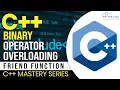 How to Implement Binary Operator Overloading Using Friend Function HINDI