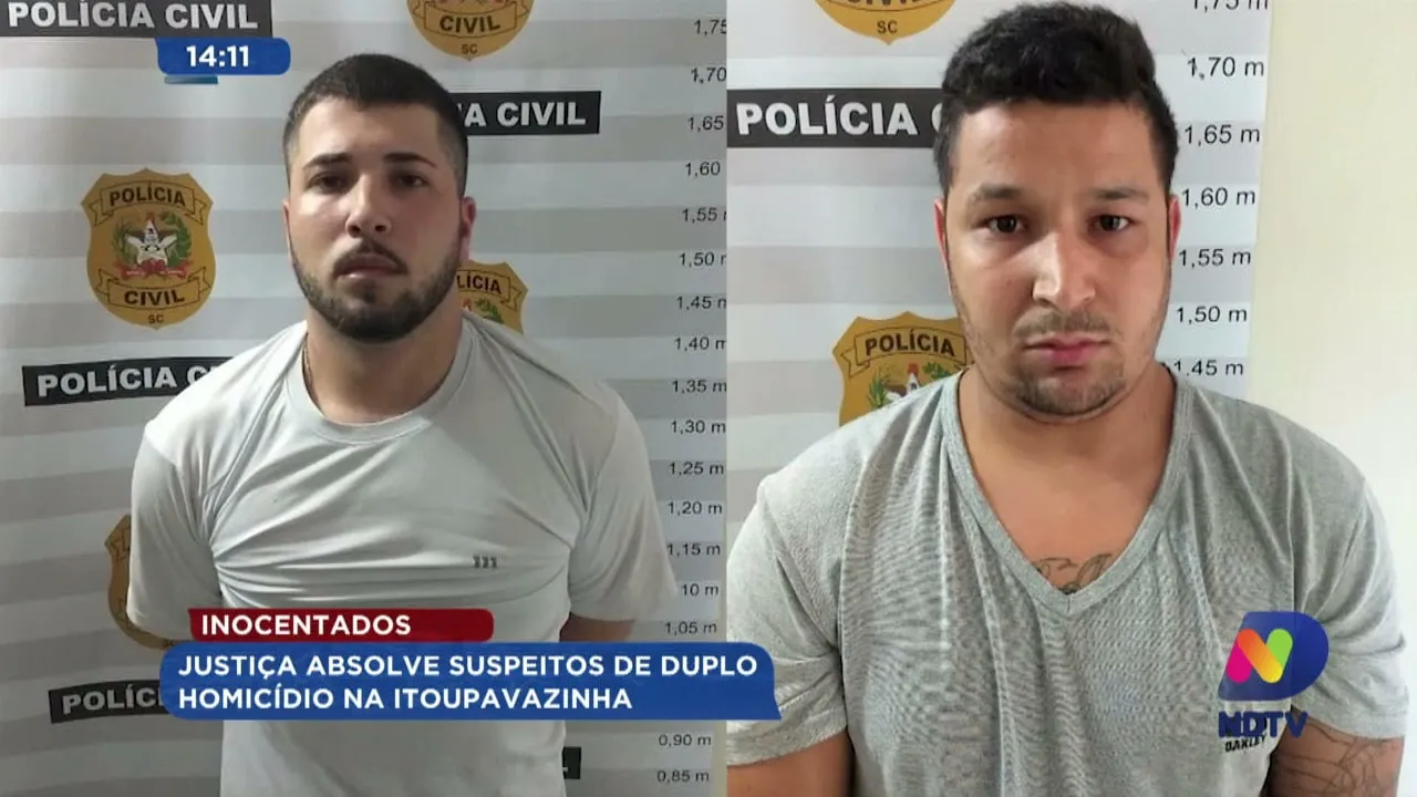 Inocentados: Justiça absolve suspeitos de duplo homicídios na Itoupavazinha