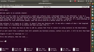 Point of Sale Desktop Application sample with python3 and tkinter - PART ONE