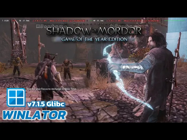 Winlator Glibc - Gameplay Middle Earth Shadow Of Mordor GOTY (Windows) On Android