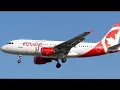 I flew on an Air Canada Rouge Airbus A319 in Economy Class