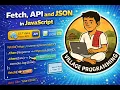 Fetch in JavaScript Fetch API JSON in JavaScript VillageProgramming