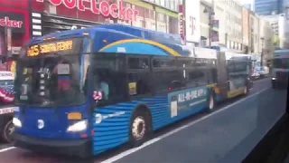 NYCT Q32 Penn Station - Lincoln Center Shuttle Bus Ride via 10th Avenue Orion VII NG Hybrid 4465