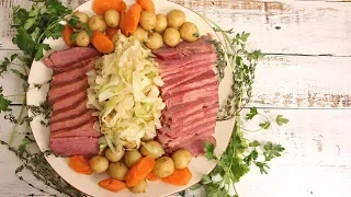 Perfect No Bake Corned Beef Macaroni with Creamy White Cheese Sauce. 