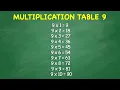 Multiplication Table 9