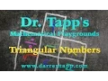 Dr Tapp s Mathematical Playgrounds Triangular Numbers