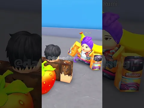 Jinu makan pisang bikin kakinya jadi tinggi banget #roblox