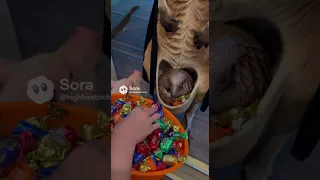 حلوى أم خدعة كنغر مع أرماديلو في جرابه سورا 2 آي 