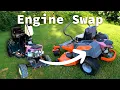 Can I FINALLY fix this Husqvarna Z246 Zero Turn Briggs Engine Swap