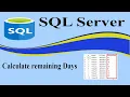sql tutorial for beginners How to calculate the remaining days before the product is expired in SQL