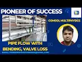 Solving Pipe Flow with Bend loss in COMSOL