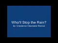 Who'll Stop The Rain? (CCR) Karaoke With backing vocals