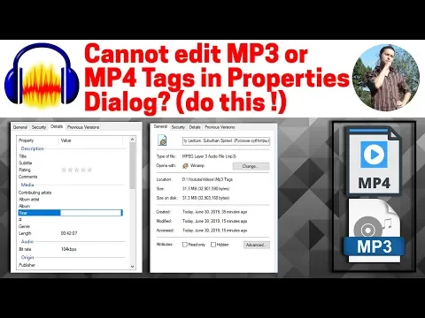 Download MP3 Cannot edit mp3 Tags in Properties (two ways to fix!)